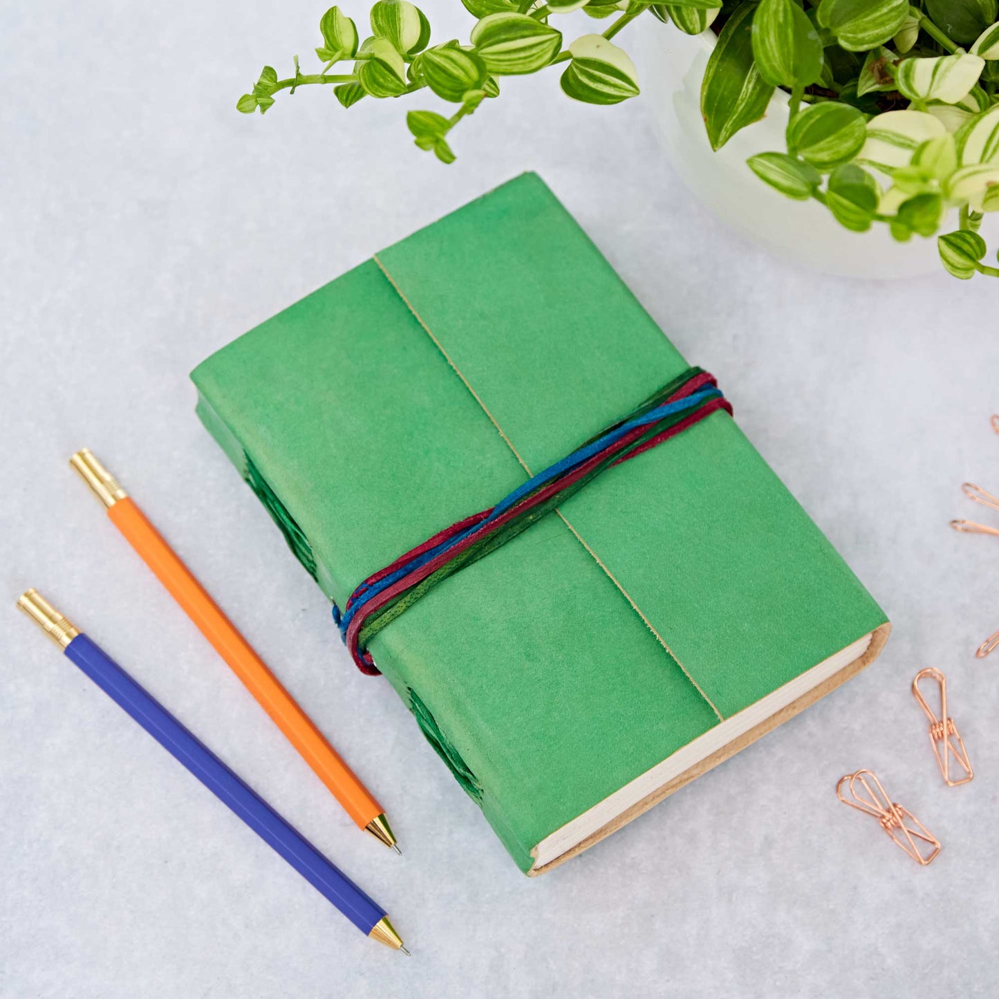 Emerald Leather Journal