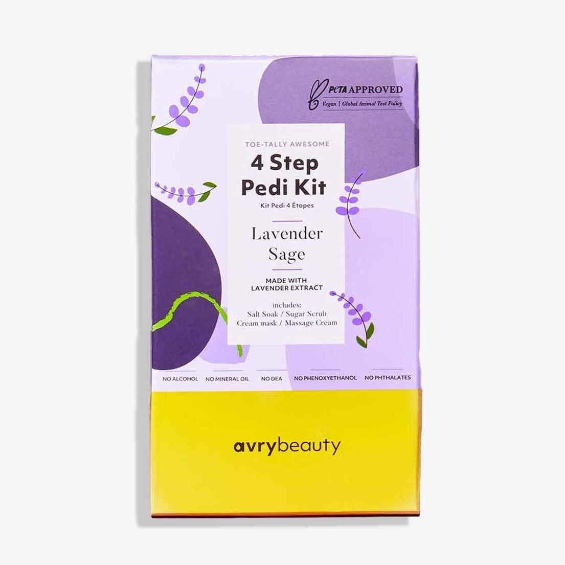 Lavender Sage 4 Step Pedi Kit