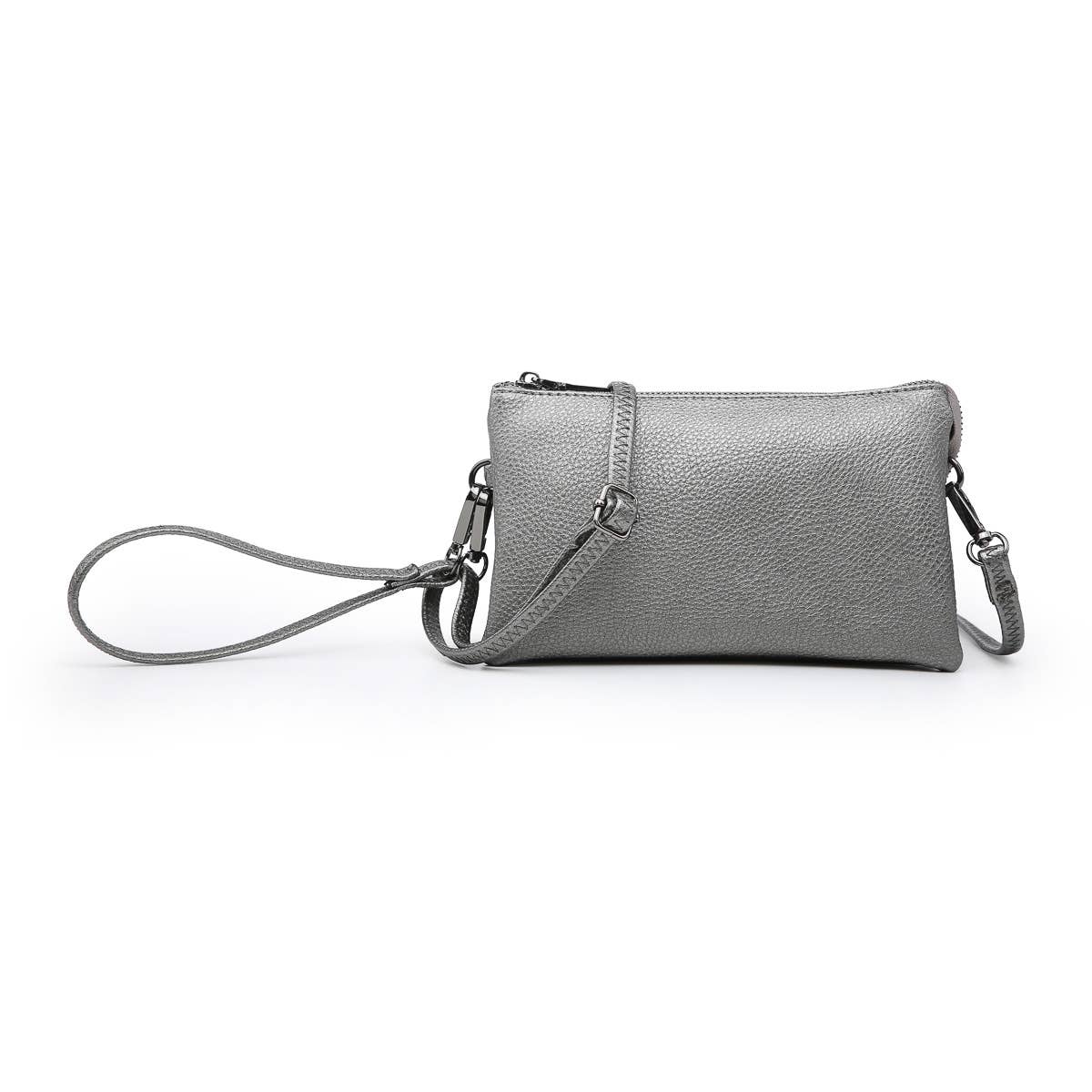 Riley Crossbody/Wristlet in Grey