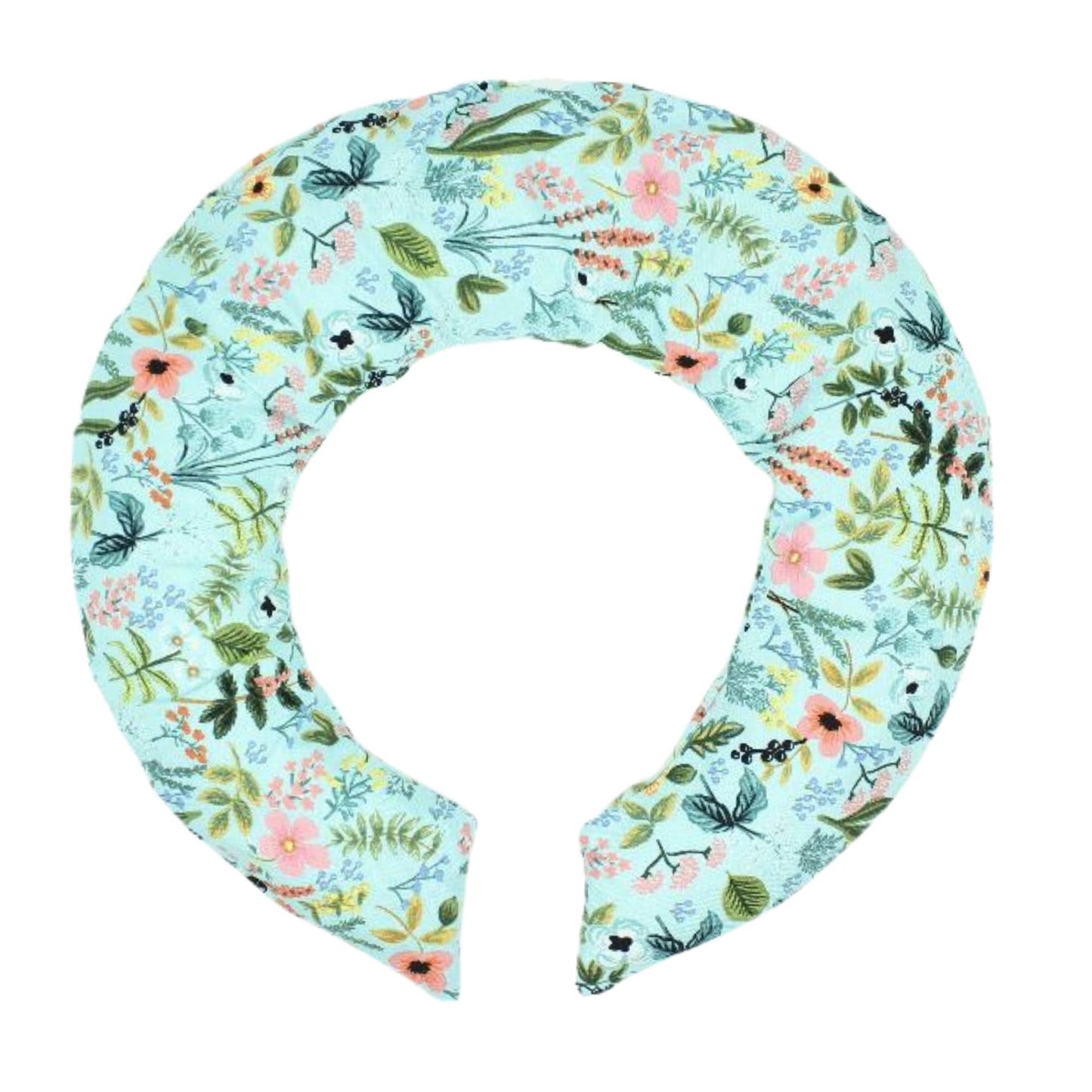 Turquoise Botanical Neck Wrap