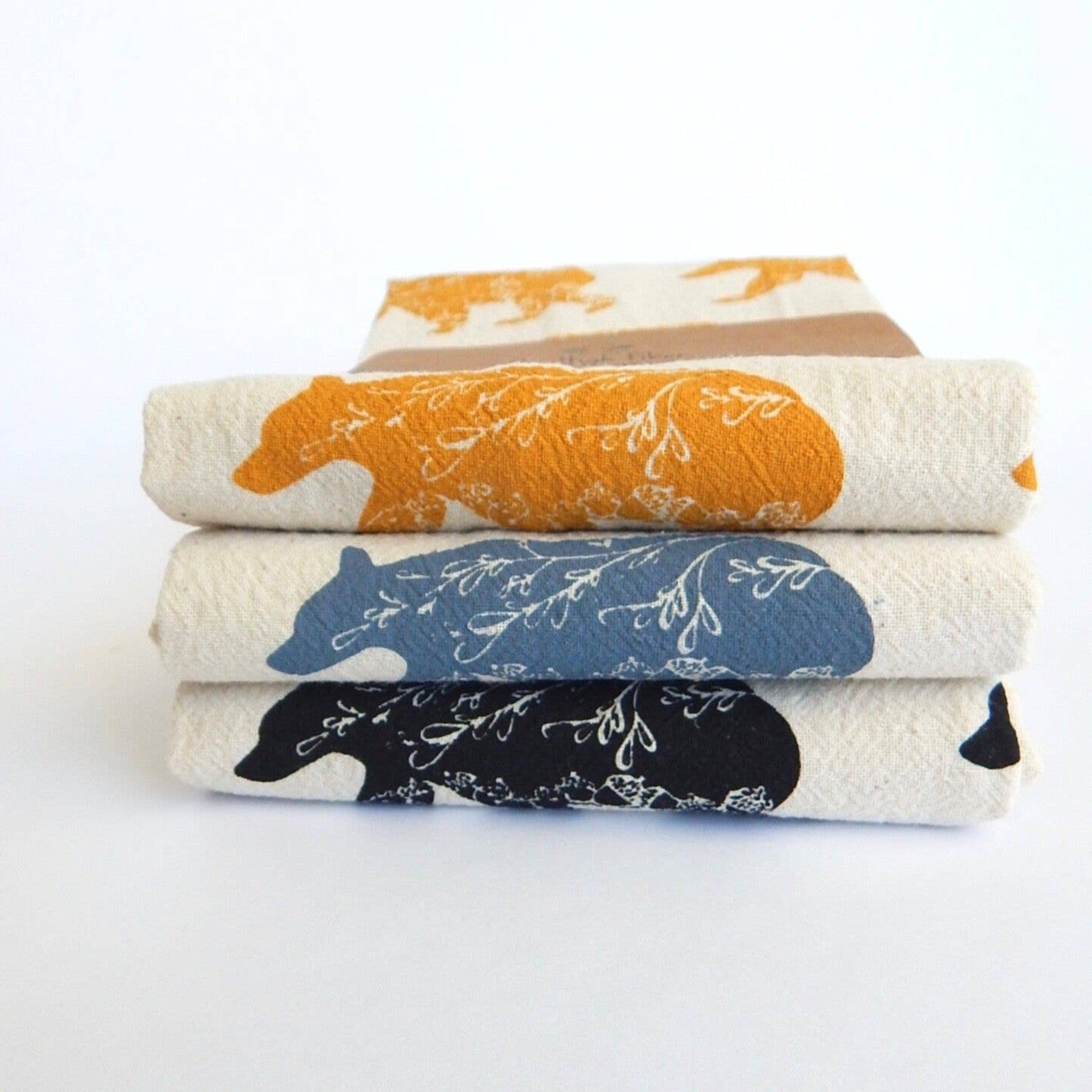 Black Bear Tea Towel