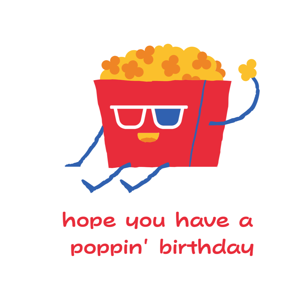 Poppin' Birthday Card