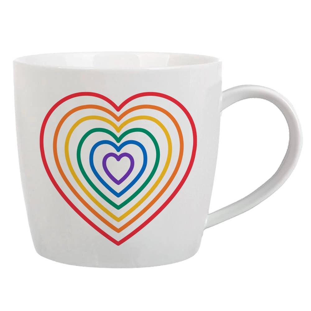 Rainbow Heart Mug