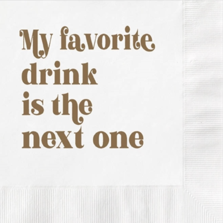 Favorite Drink Cocktail Napkins