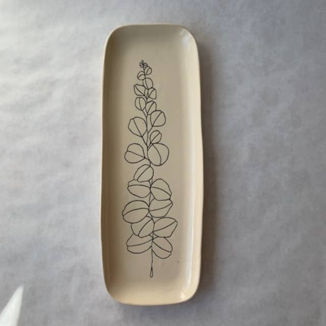 Eucalyptus Ceramic Platter