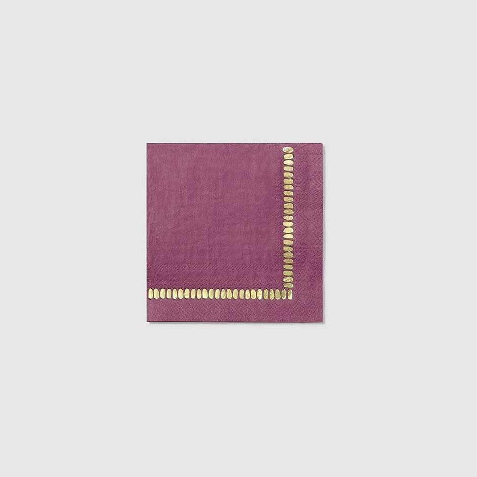 Plum Cocktail Napkins