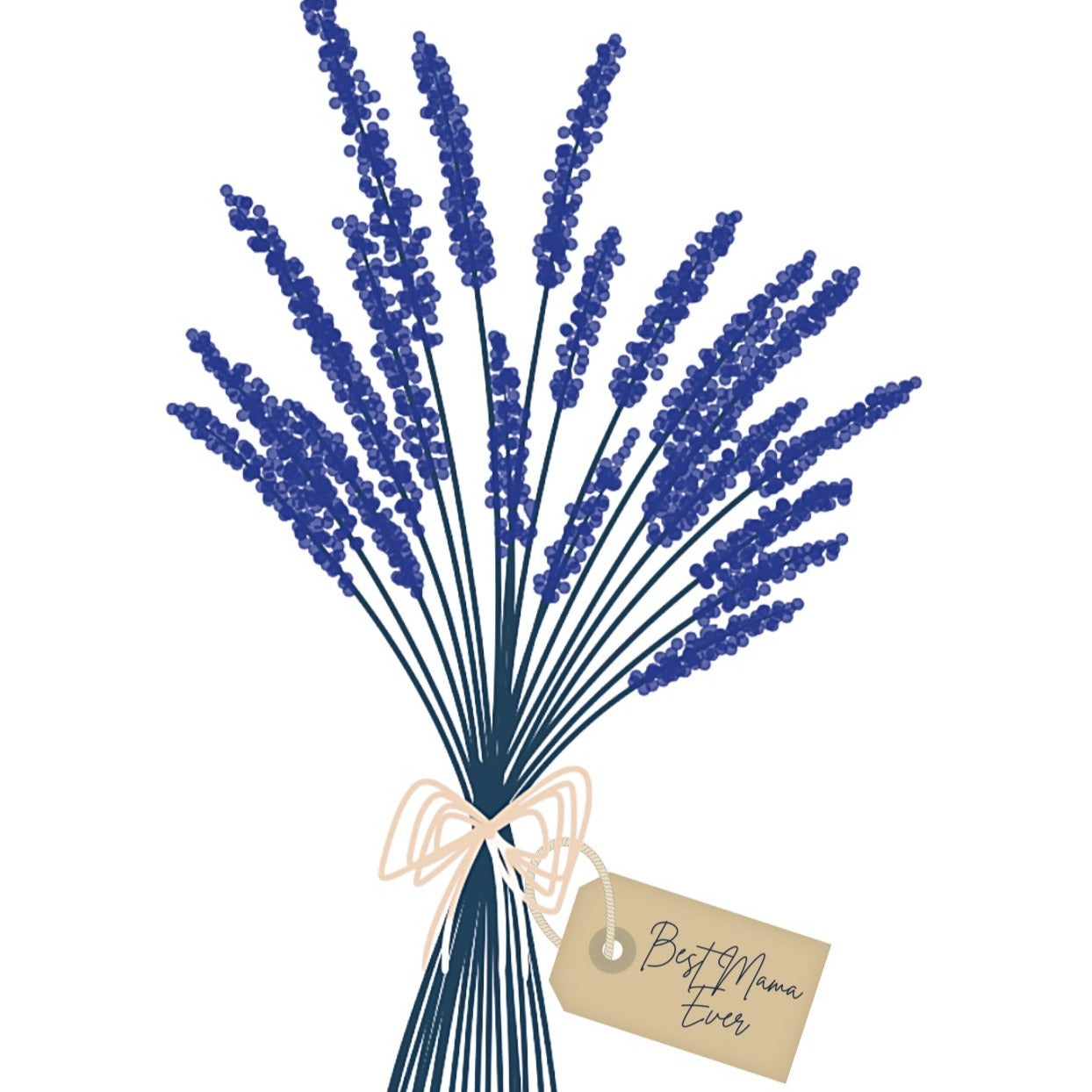 Best Mama Ever Lavender Card