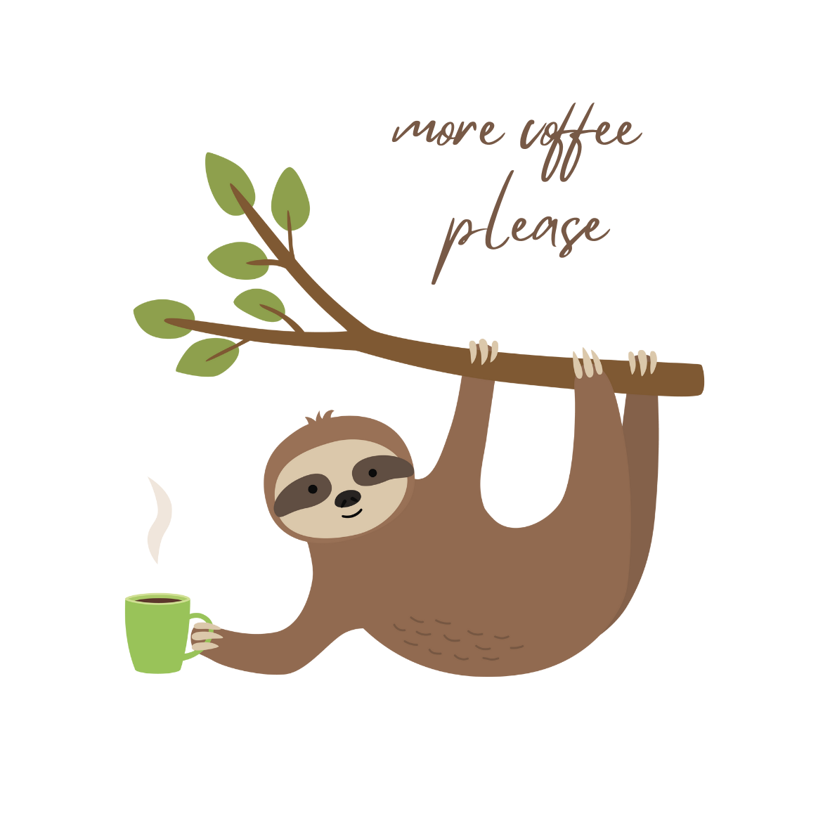 More Coffee Sticker