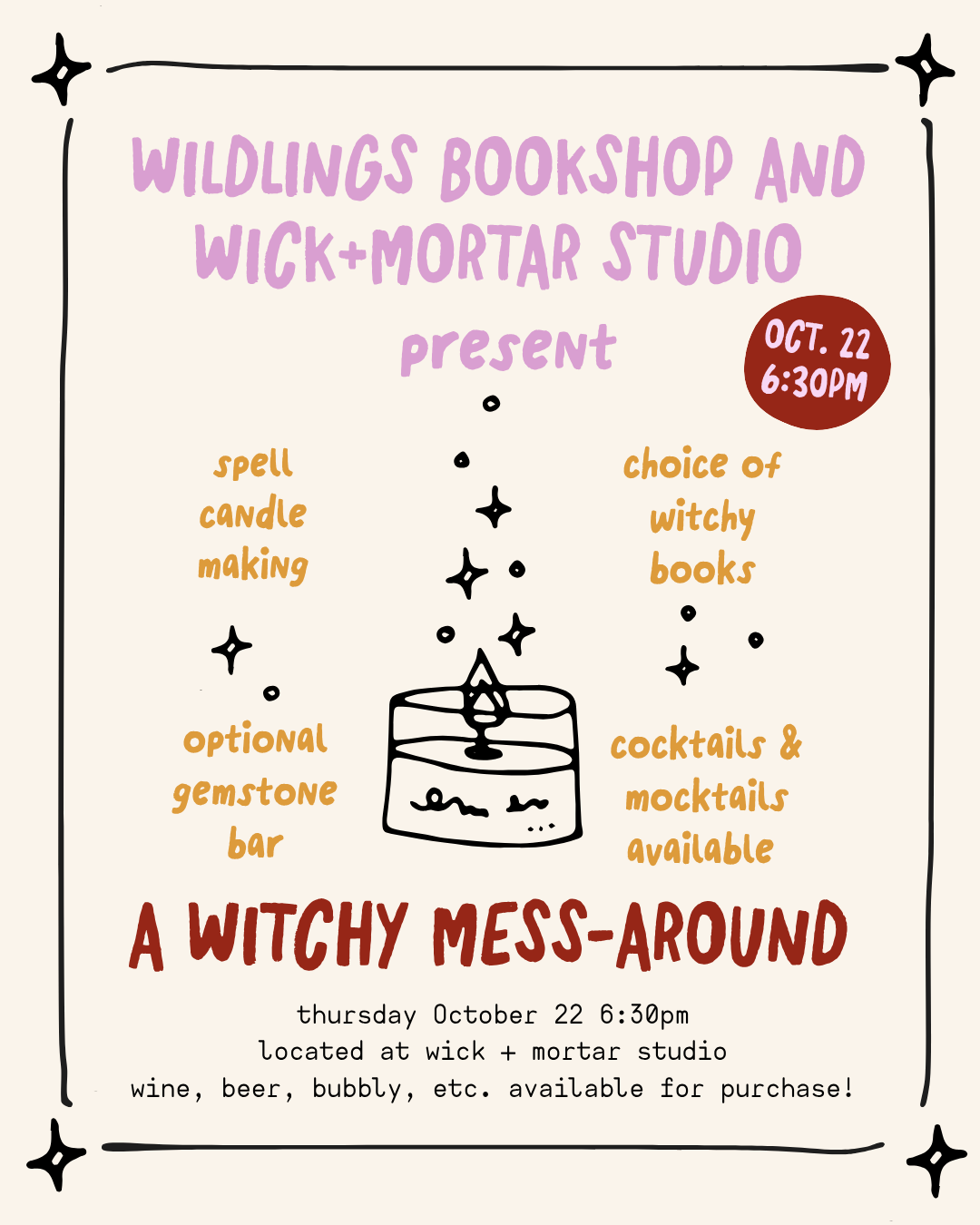 A Witchy Mess-Around: Spooky Candle Making & Book Night in Lexington, KY