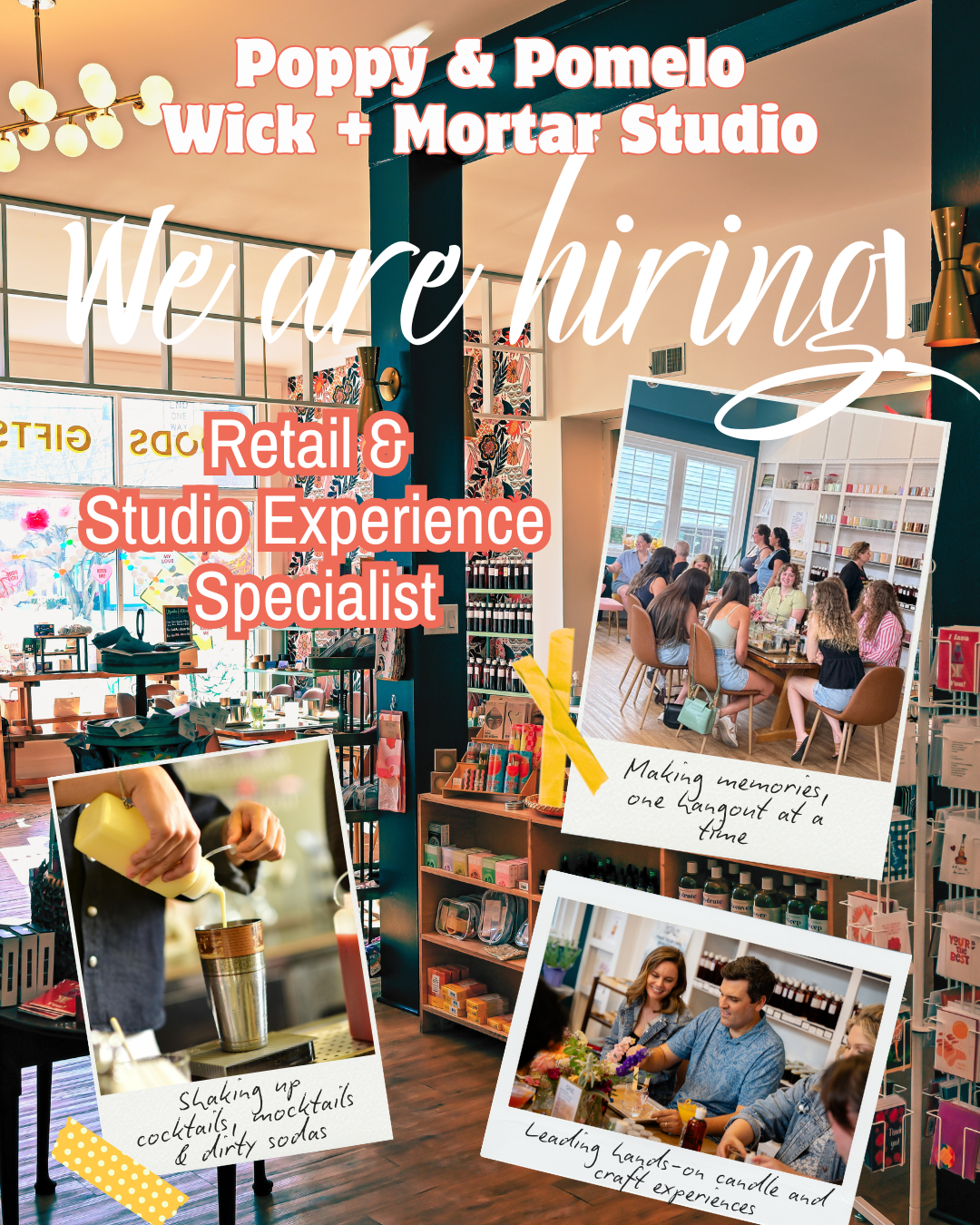 ✨ WE’RE HIRING: Retail & Studio Experience Specialist ✨