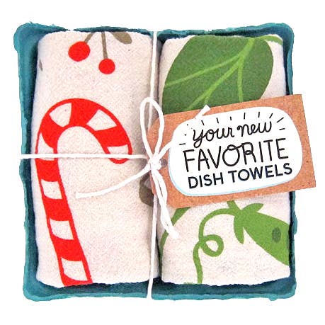 Happy Holidays Dish Towel Set