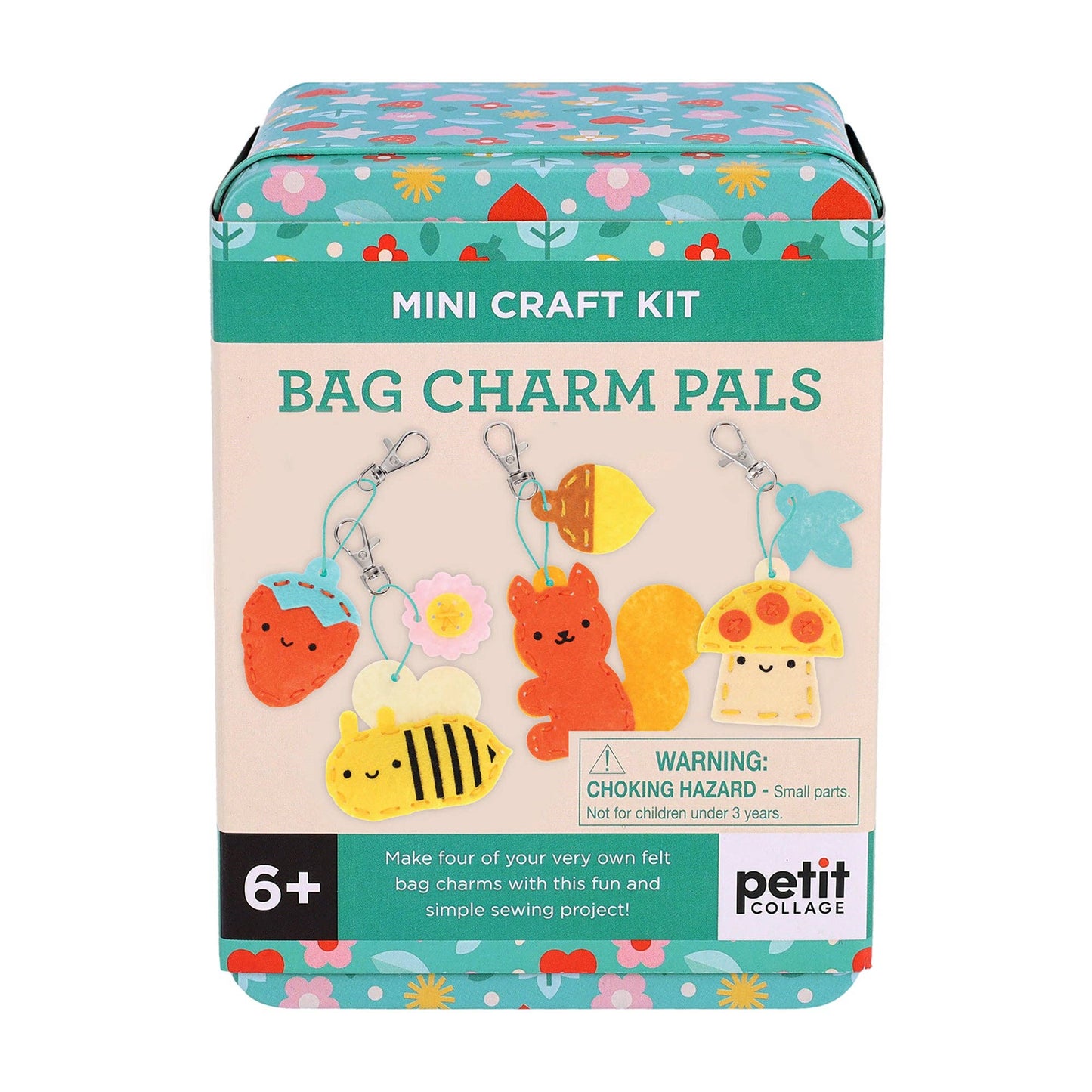 Bag Charm Pals Mini Craft Kit | Kids Sewing Kit with 4 DIY Bag Charms (Ages 6+)