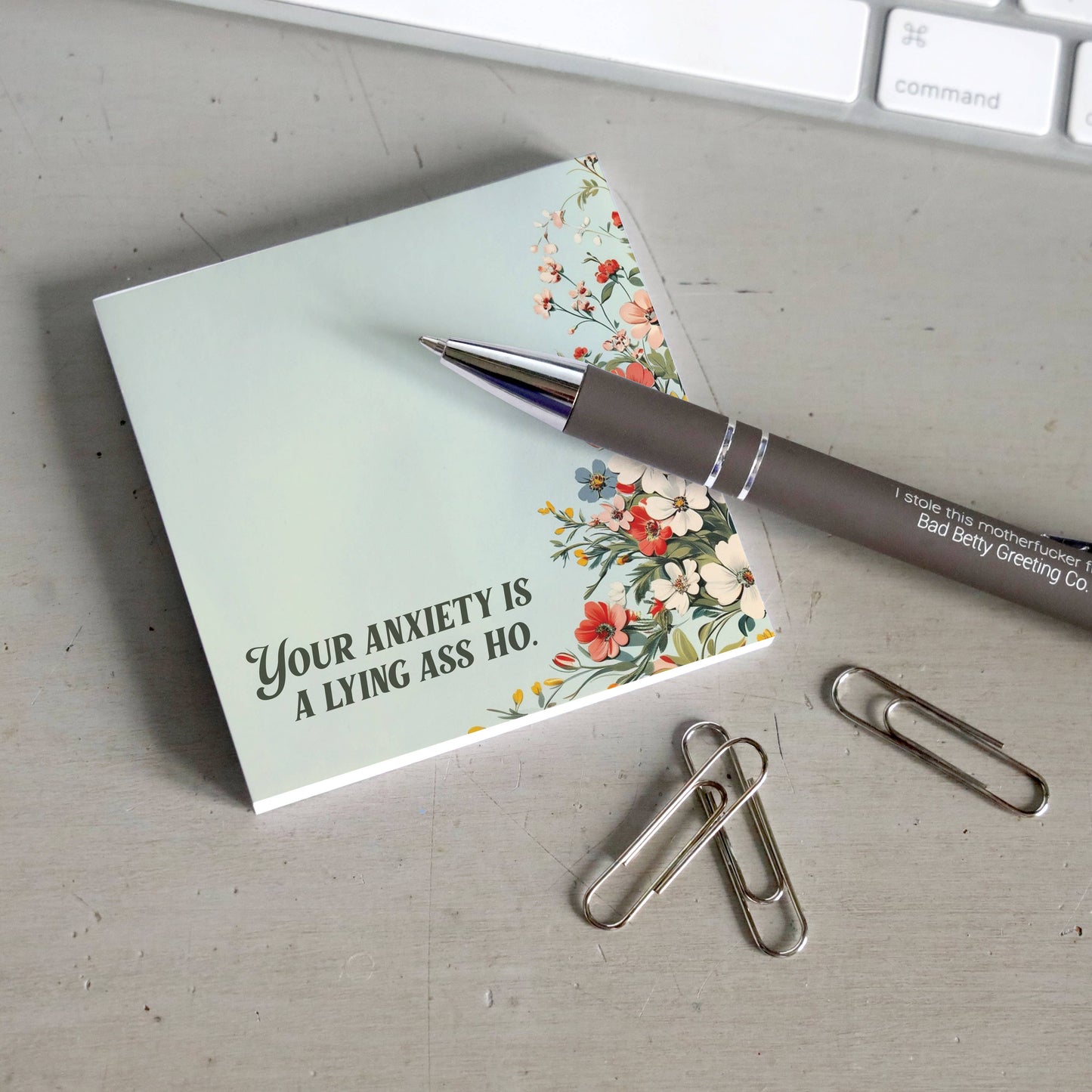 Your Anxiety Is a Lying Ass Ho Sticky Note Pad
