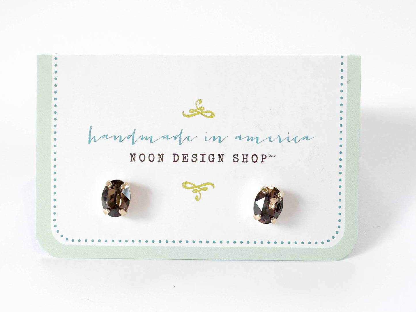 Coffee Stud Earrings