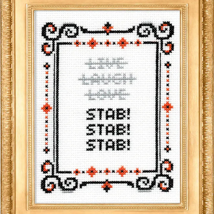 Stab! Stab! Stab! Cross Stitch Kit