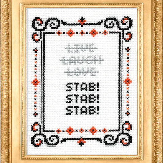 Stab! Stab! Stab! Cross Stitch Kit