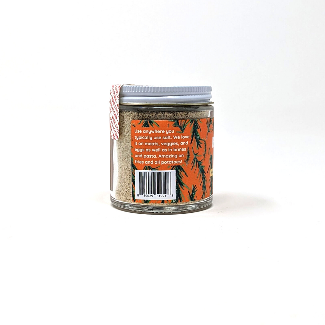 Artisanal Rosemary Sea Salt (4 oz Glass Jar)