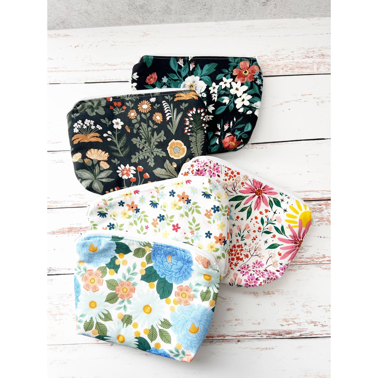 Small Cosmetics Bag Variety Pack | Handmade Makeup & Accessory Pouch