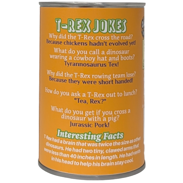 Rumble the Canned T-Rex - Dinosaur Plush Toy in a Can