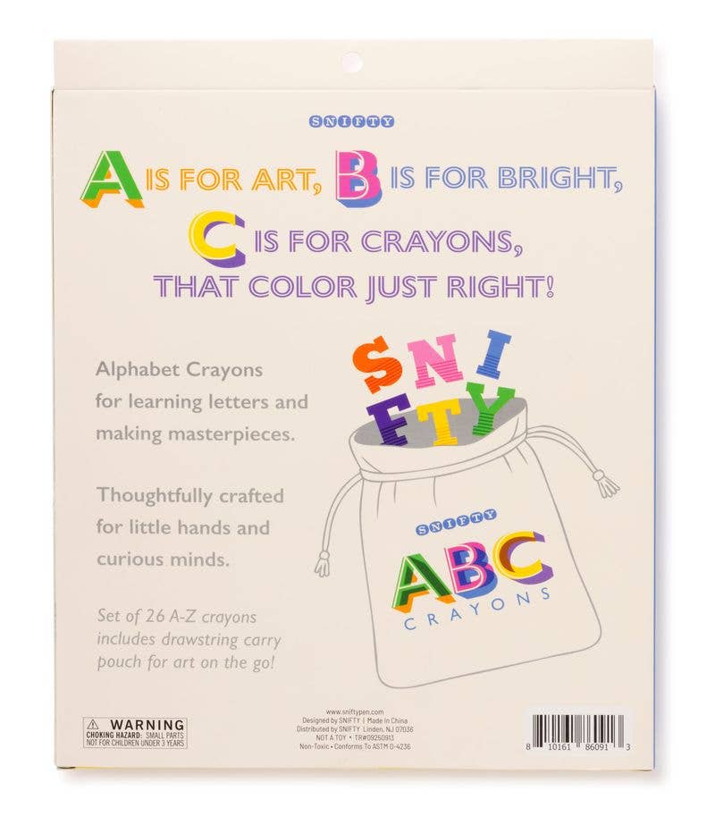A-to-Z Alphabet Crayon Set