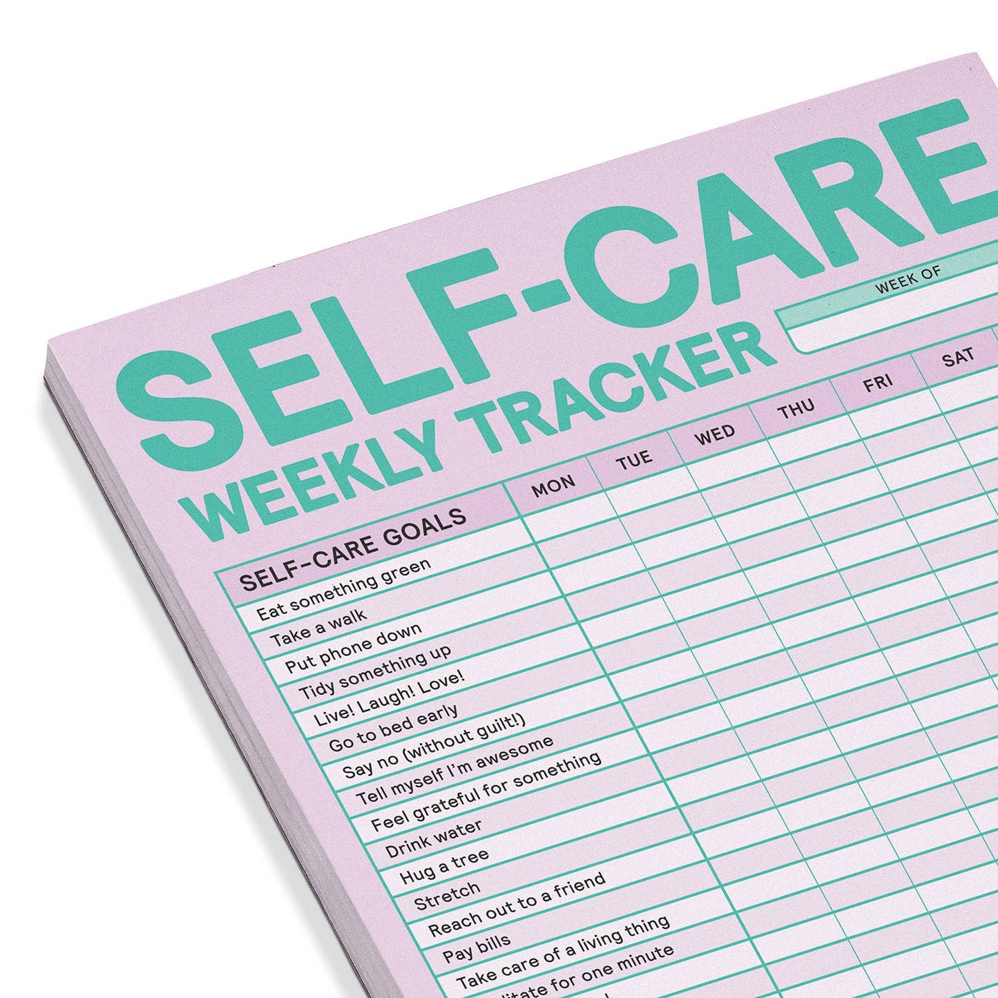 Self-Care Weekly Notepad