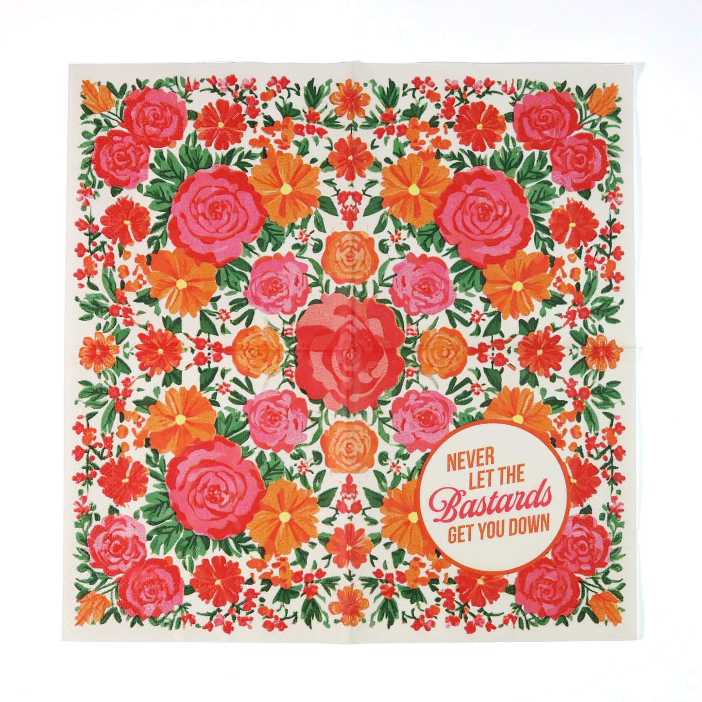 Never Let the Bastards Get You Down Cocktail Napkins