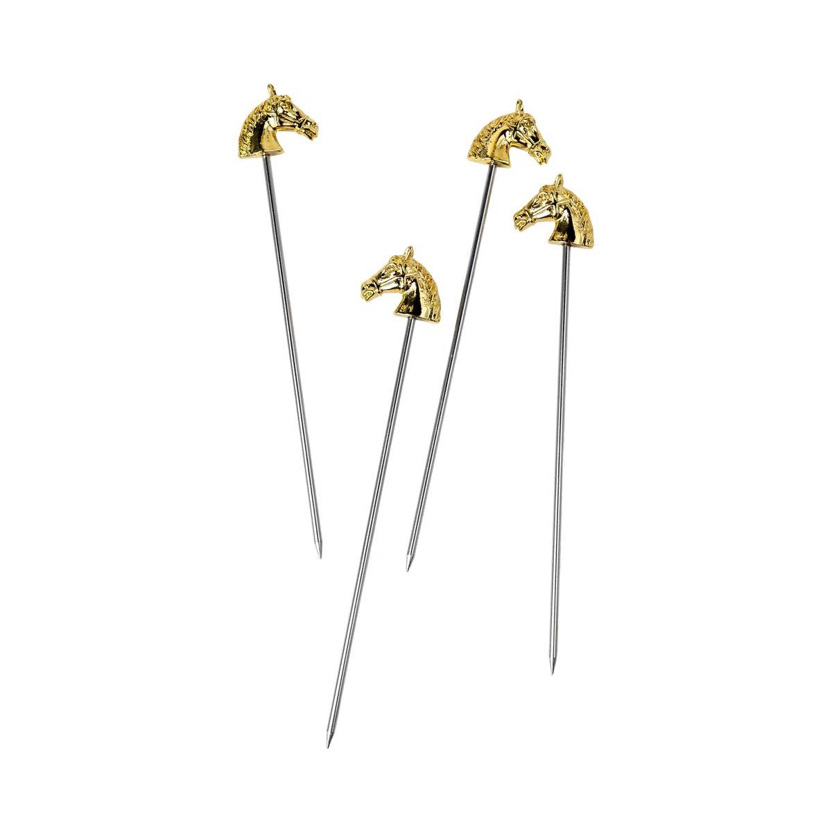 Curly Gold Cocktail Picks | Gold-Plated Stainless Steel Garnish Picks