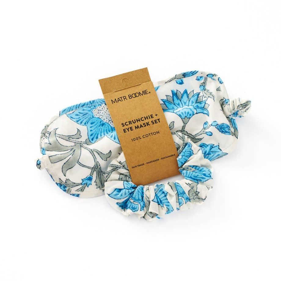 Aaram Scrunchie and Eye Mask Set
