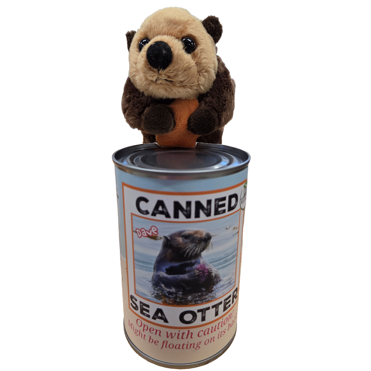 Canned Sea Otter Animal Plush