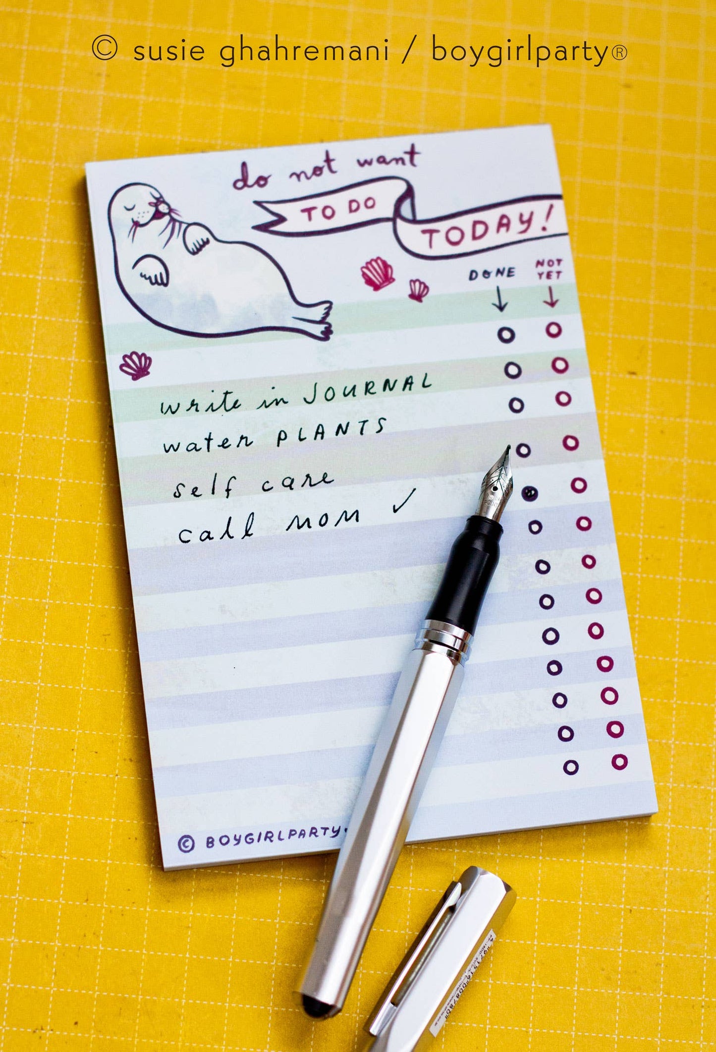 Do Not Want To Do List – Seal Notepad