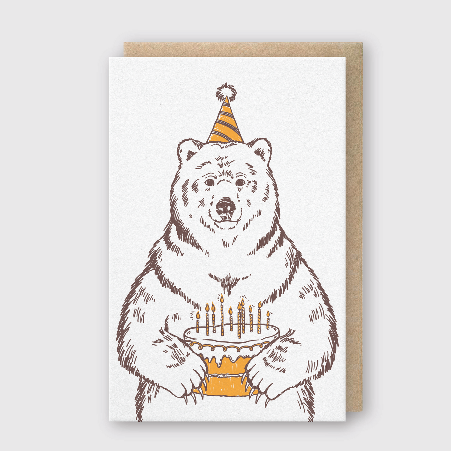 Bear Birthday Greeting Card