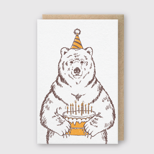 Bear Birthday Greeting Card