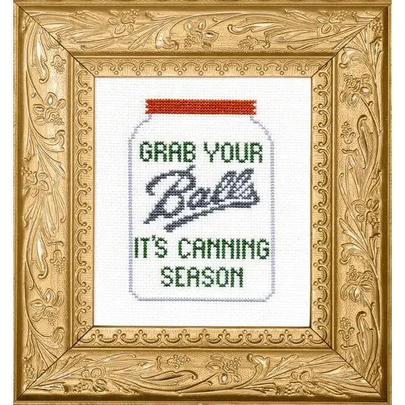 Grab Your Balls Cross Stitch Kit