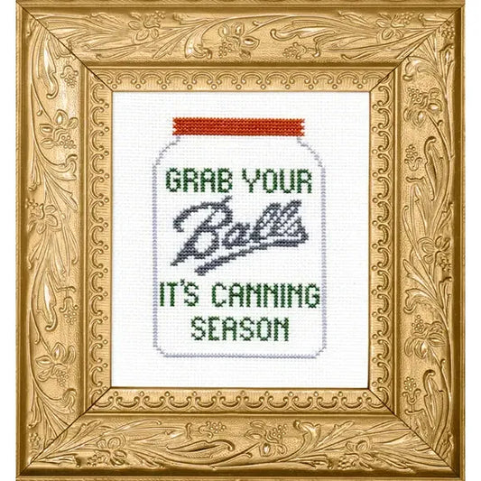 Grab Your Balls Cross Stitch Kit