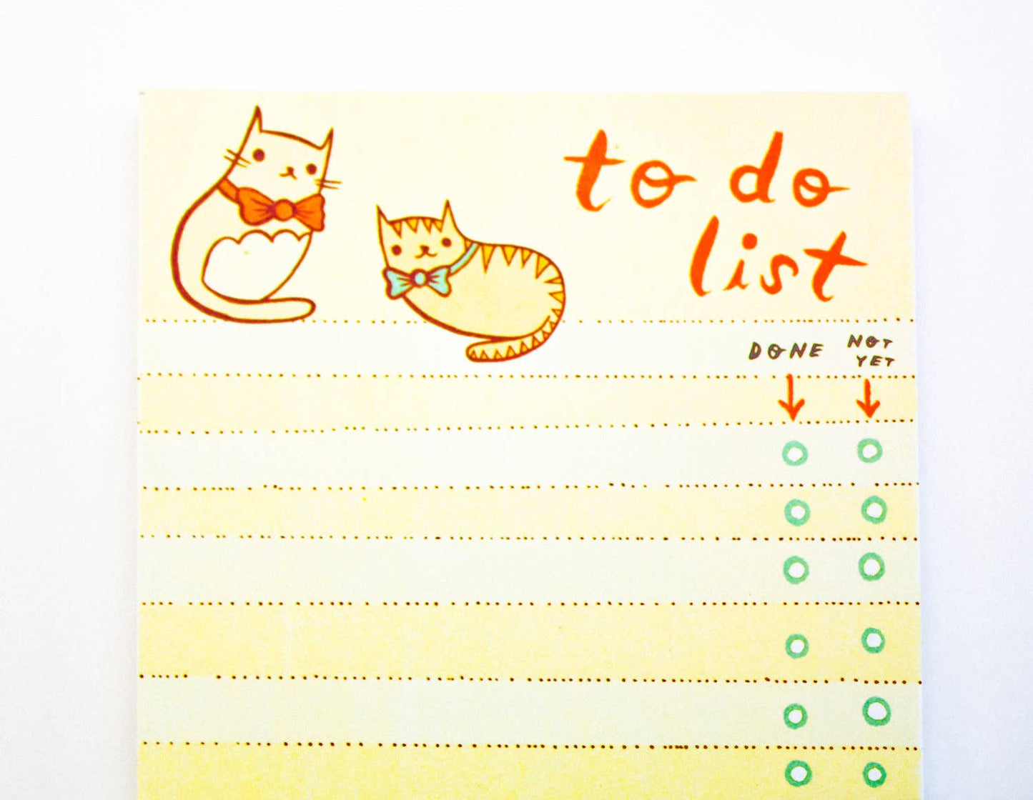 Kawaii Cat To-Do List Notepad | Cute Office Stationery