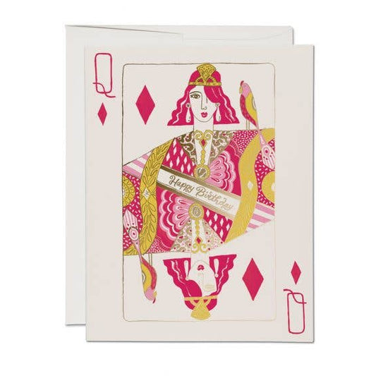 Queen of Diamonds Greeting Card