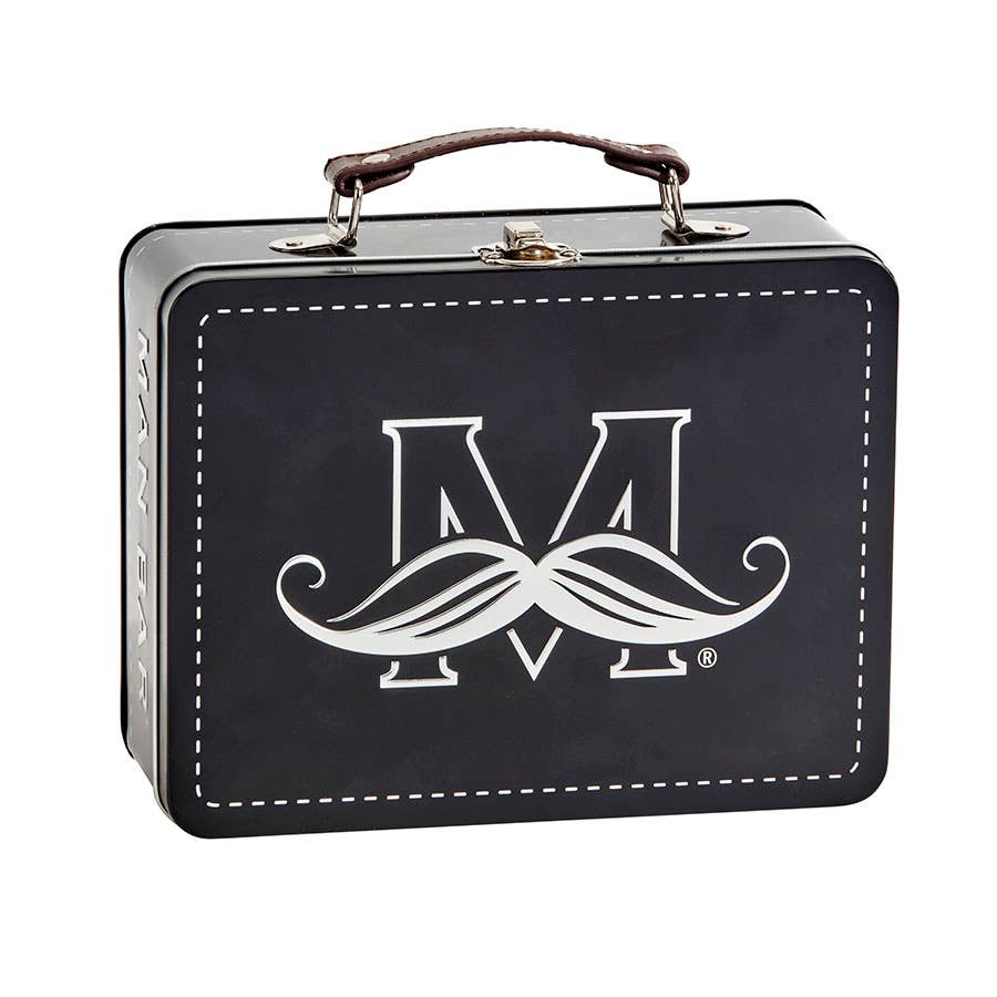 Man Bar Travel Tin Grooming Kit - Midnight Amber