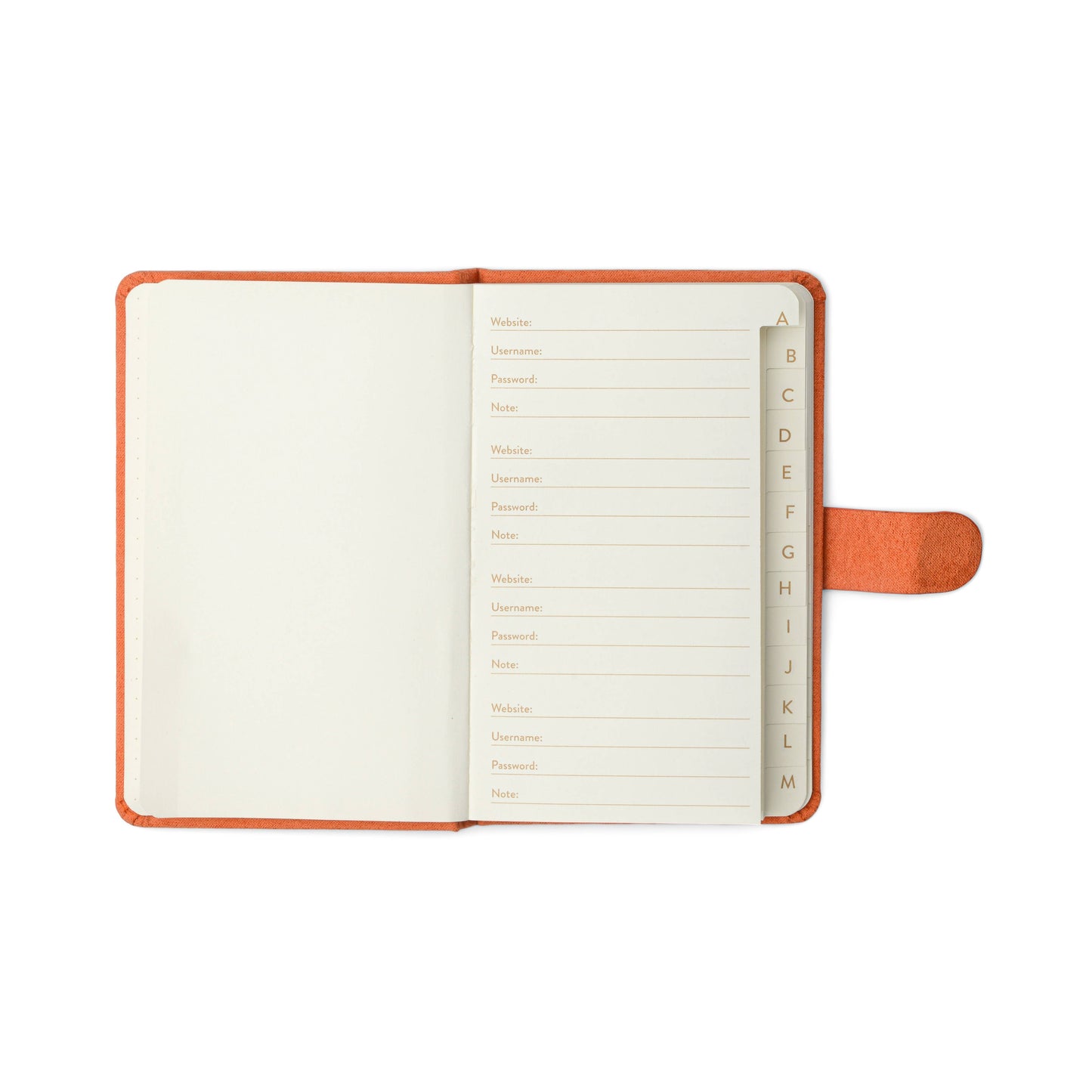 Asterisks Mini Password Journal | Password Organizer Notebook