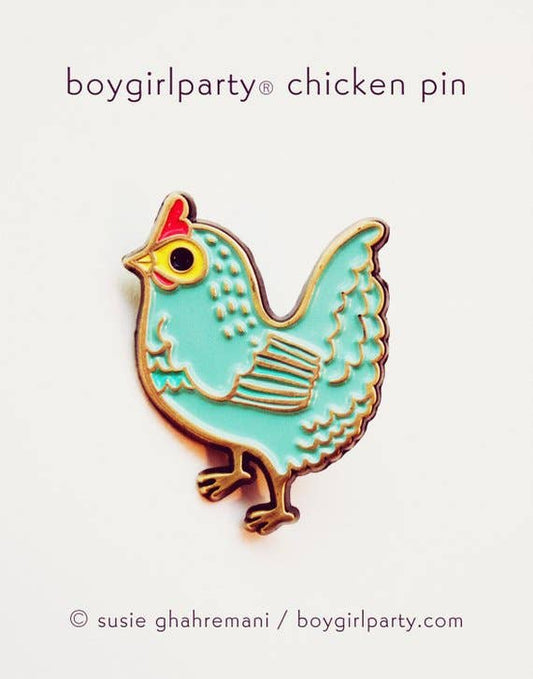 Chicken Enamel Pin Brooch