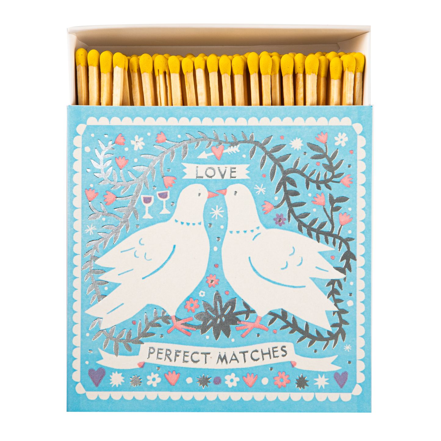 Love Perfect Match Safety Matches | Dove Decorative Matchbox with 125 Matches