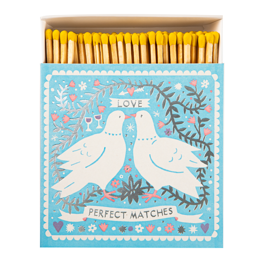 Love Perfect Match Safety Matches | Dove Decorative Matchbox with 125 Matches