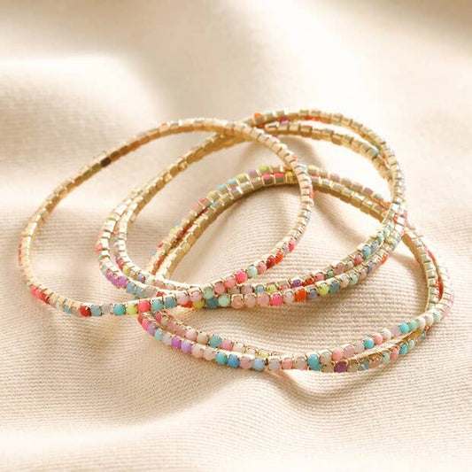 Multi-Colored Crystal Bracelets