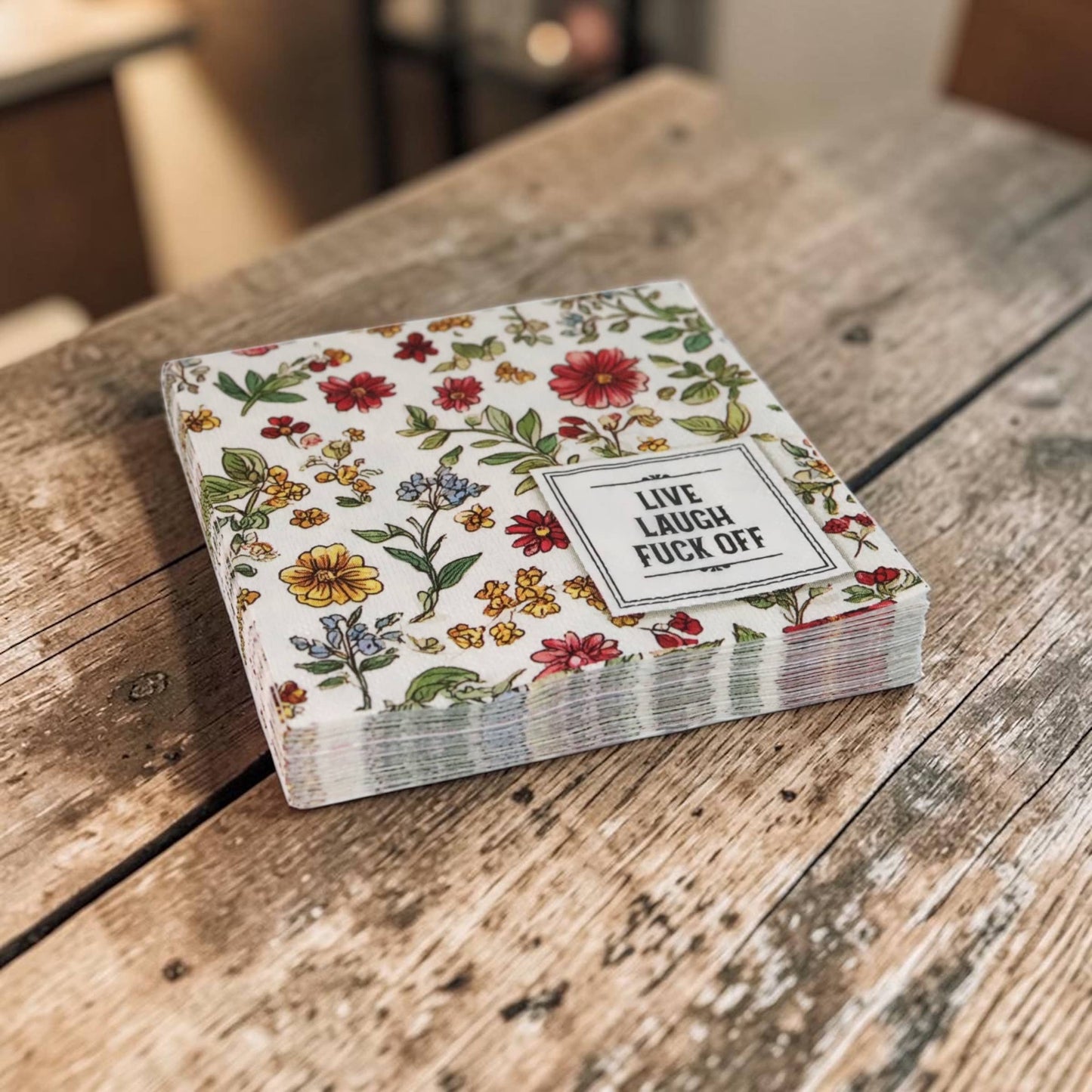 Live Laugh Fuck Off Cocktail Napkins