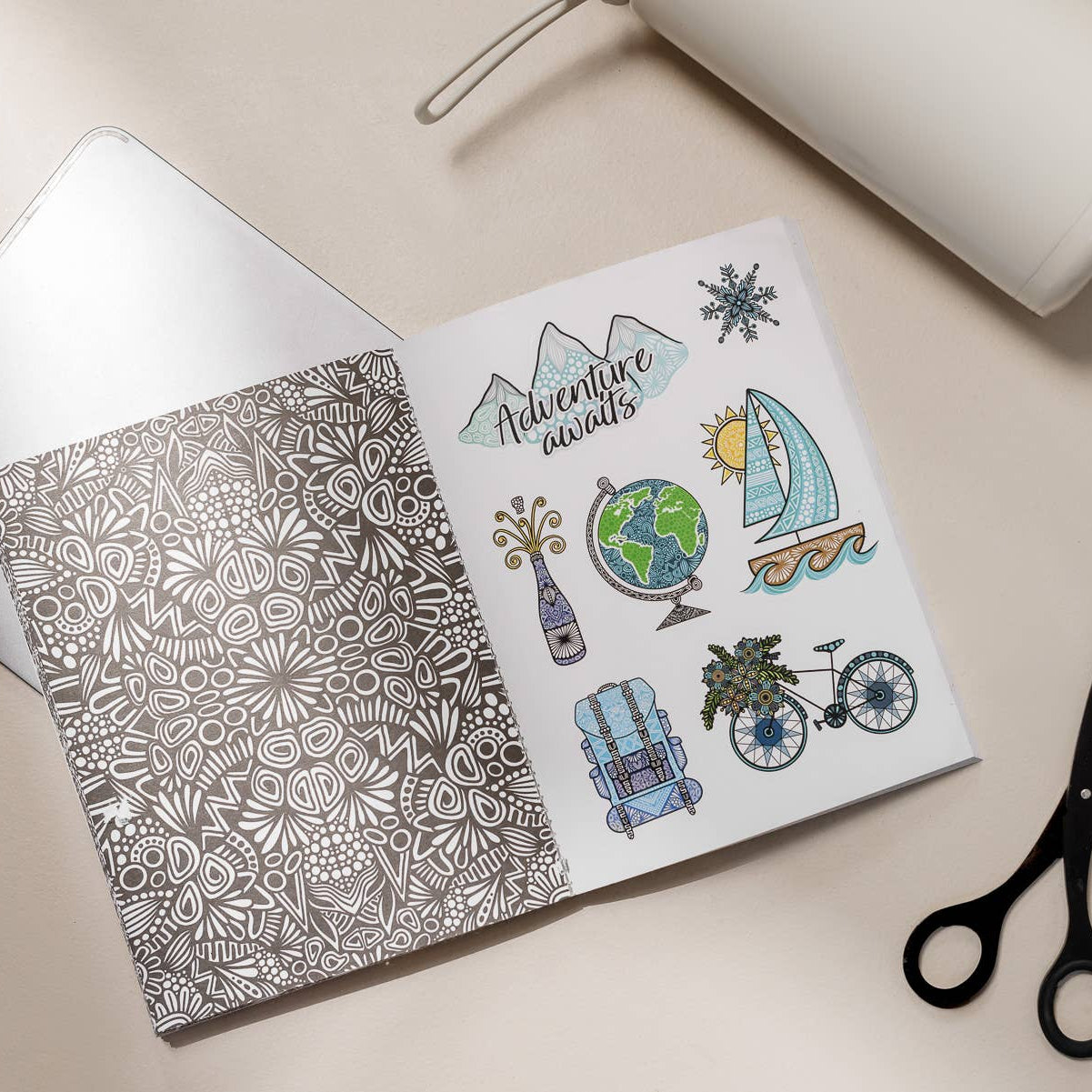 Waterproof Sticker Book with 500+ Vinyl Stickers