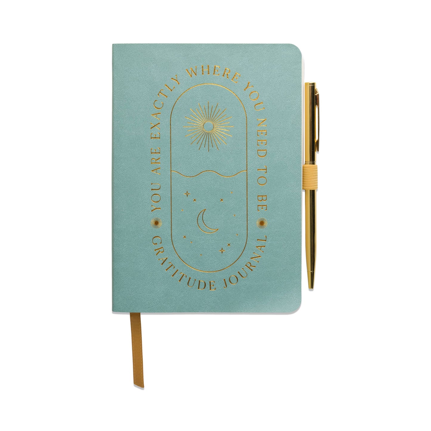 Where You Need to Be Gratitude Journal | Guided Vegan Leather Journal