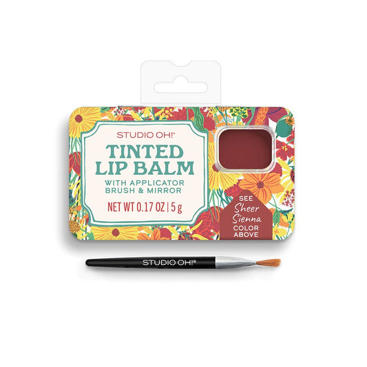 Sheer Sienna Tinted Lip Balm & Brush Set