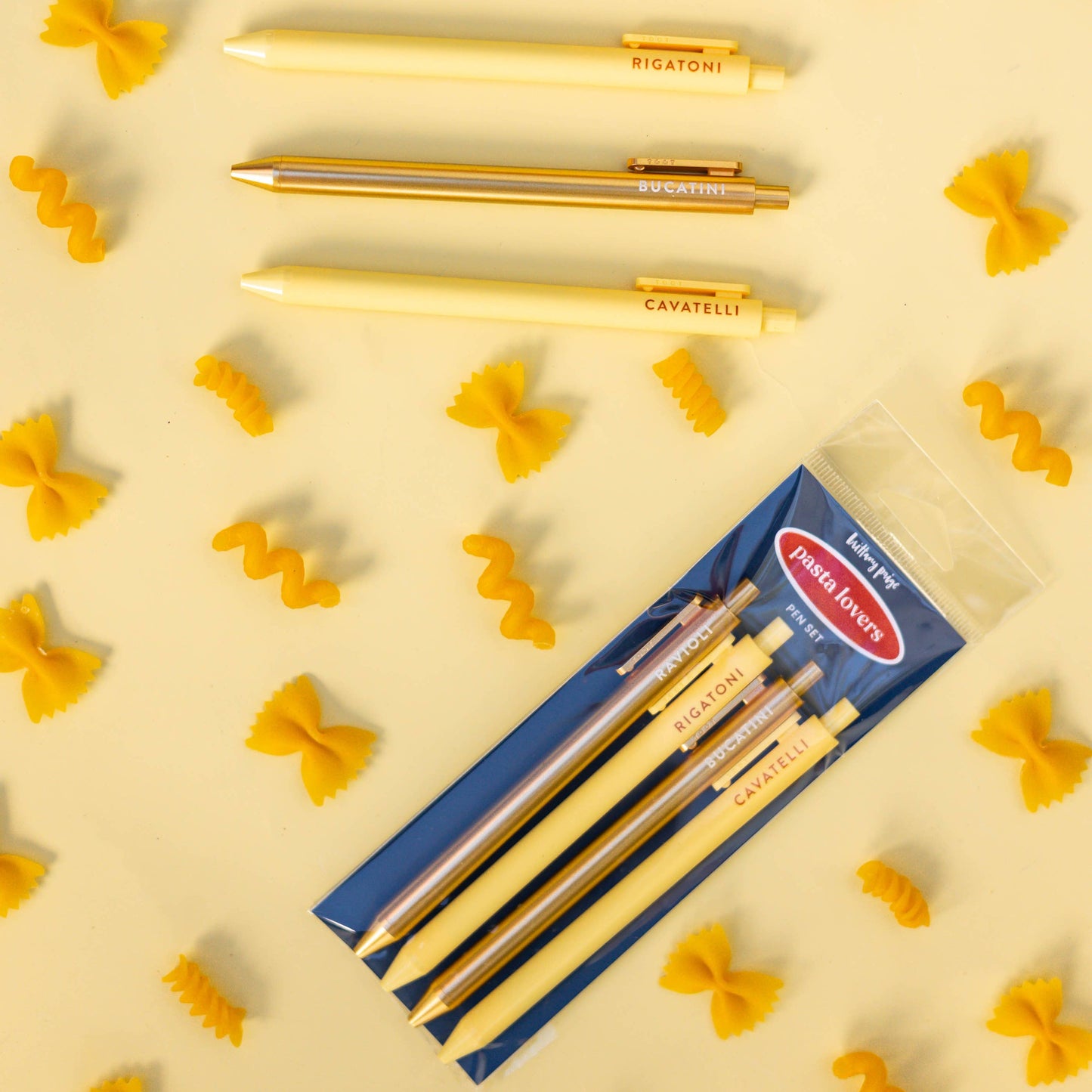 Pasta Lovers Bookish Gel Pen Set (4-Pack)