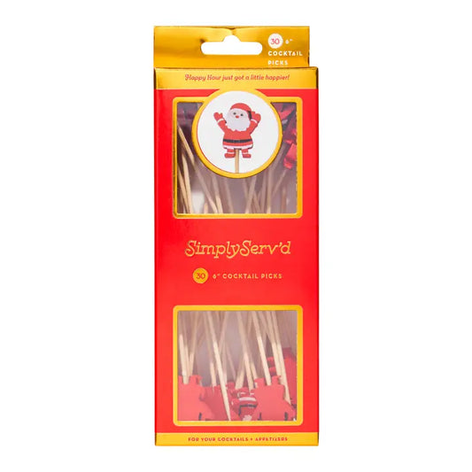 Santa Cocktail Party Toothpicks