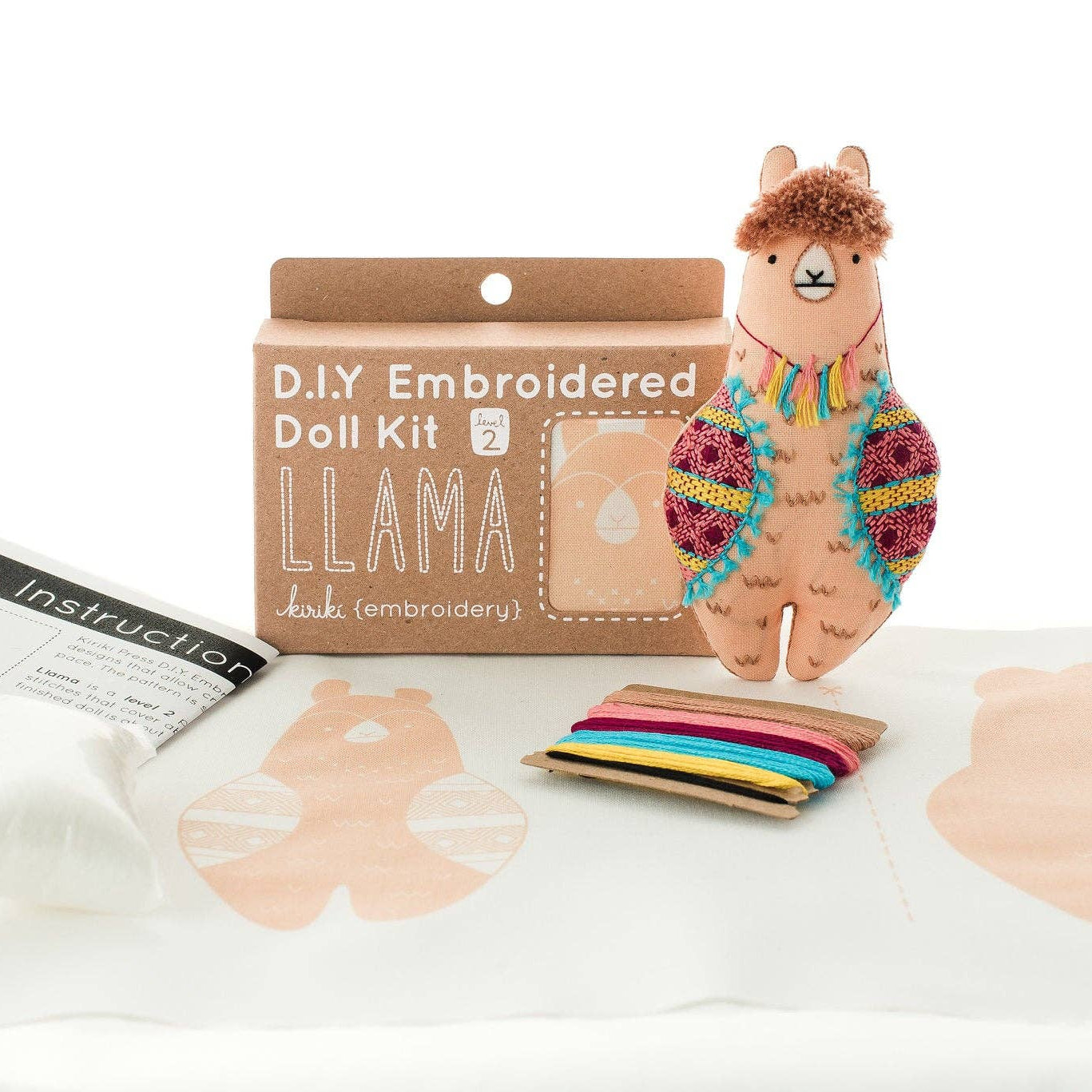Llama Embroidery Kit