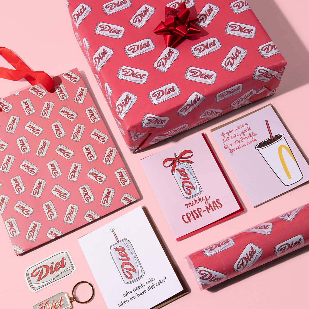 Diet Soda Can Gift Bag | Cute Retro Drink Gift Wrap